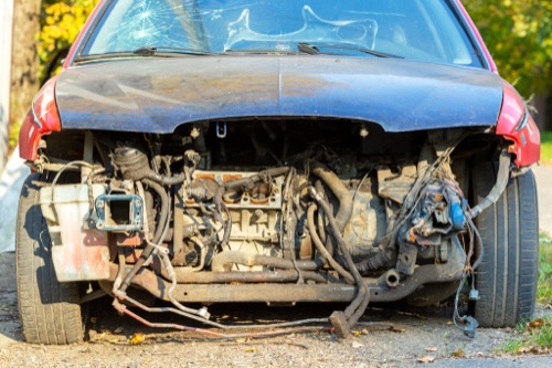 Intervention sur épave automobile en Savoie